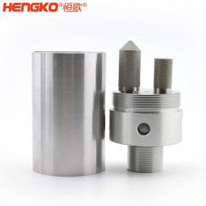 316不锈钢样气过滤器耐高压高强度易清洗,用于污水管道气体检测分析高温气体取样探头过滤器