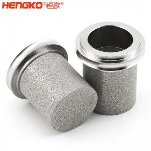 定制高精度食品级微孔烧结不锈钢过滤筒用于医药食品不锈钢精密过滤器