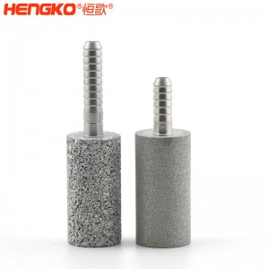 厂家定制316L粉末烧结不锈钢过滤器曝气头,高强度耐腐蚀水族专用气泡石