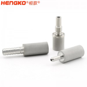 多孔烧结不锈钢316L微米曝气头扩散器用于水培养殖