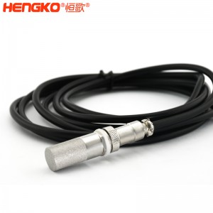 恒歌生产定制土壤测量温湿度传感器,防水精密多孔不锈钢传感器探头外壳