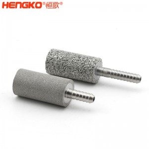 厂家定制316L粉末烧结不锈钢过滤器曝气头,高强度耐腐蚀水族专用气泡石