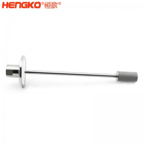 厂家批发316L不锈钢长杆不锈钢曝气头耐腐蚀防尘,用于二氧化碳/氧气扩散