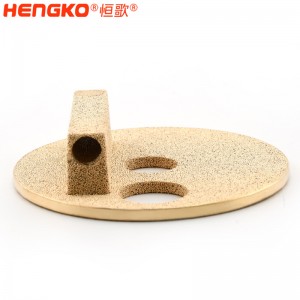 工厂批发高机械强度 3-90微米黄铜青铜粉末烧结过滤器 用于工业和化工