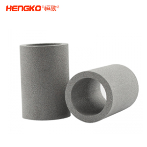 恒歌高孔隙率烧结金属多孔不锈钢滤芯滤管筒 应用于空气介质过滤