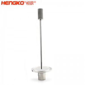 厂家批发316L不锈钢长杆不锈钢曝气头耐腐蚀防尘,用于二氧化碳/氧气扩散