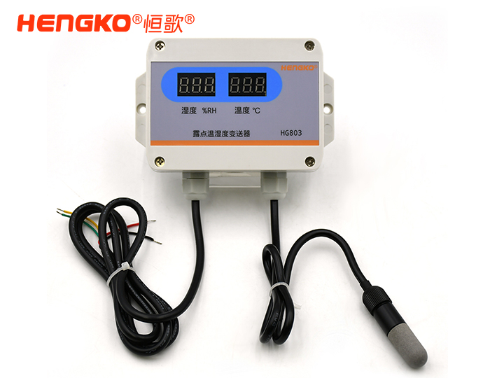 RS485露点 塑胶探头 带显-HG803-2W8P-02温湿度变送器 Featured Image