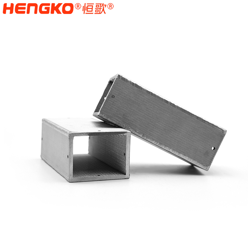 不锈钢矩形烧结外壳过滤器孔隙均匀高效精准过滤用于检测样本气体化学物质 Featured Image