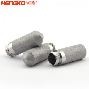 厂家定制微米多孔不锈钢过滤器_316L粉末烧结温湿度变送器探头保护罩