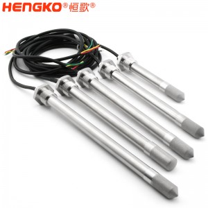 厂家生产数字温湿度传感器用于粮食仓储_防尘高精准IP65温湿度传感器探头