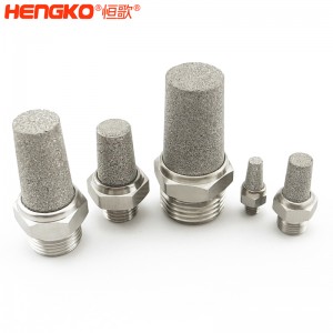 316不锈钢粉末烧结消声器_降噪音多规格气动阀消音器气动接头