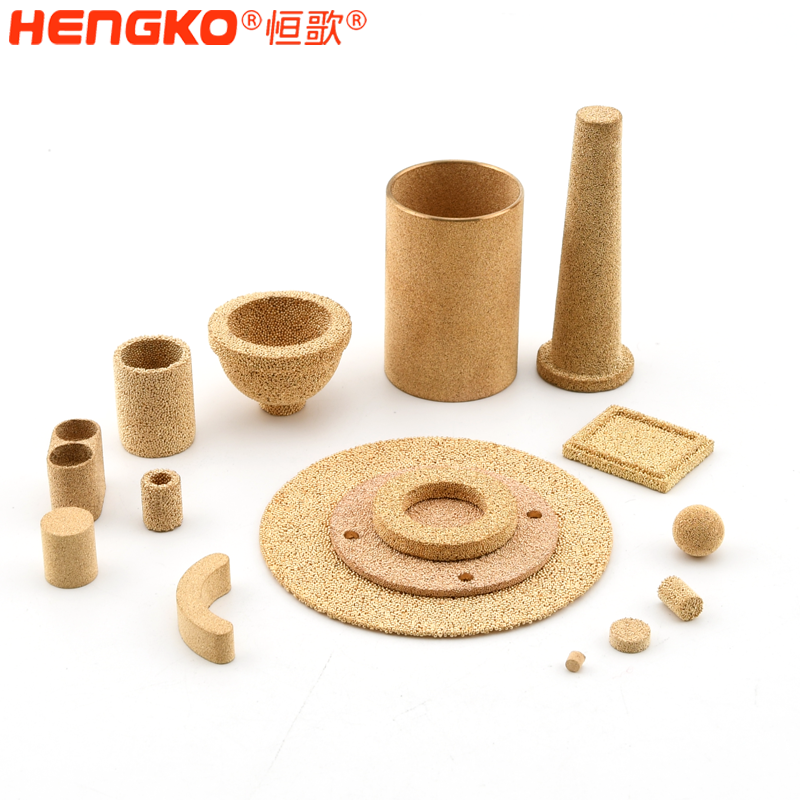 铜粉末烧结滤芯的展示图