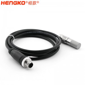 RS485变送一体式温湿度探头_IP65级不锈钢温湿度探头用于农业大棚