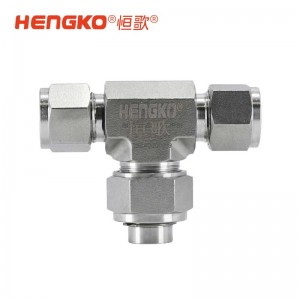 三通接头过滤器_316L不锈钢卡套过滤器T型三通