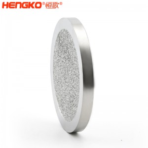 恒歌定制金属多孔纳米材料_316L不锈钢包边高精度金属多孔材料过滤片