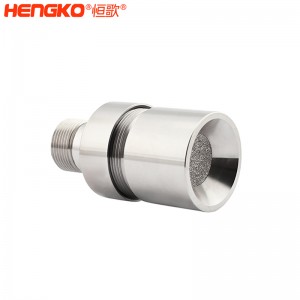 恒歌定制孔径0.2-120μm不锈钢气体传感器防爆外壳，耐腐蚀防水金属过滤器
