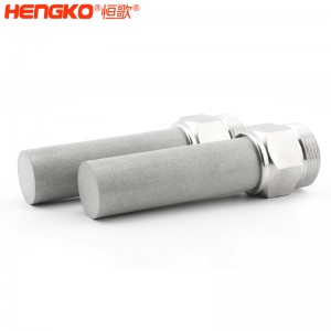 恒歌定制316L不锈钢烧结空气过滤器,孔隙均匀过滤精准滤芯
