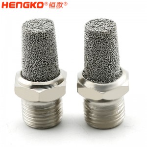 HBSL-SSA 锥形气动烧结不锈钢消音器 阀门排气以降低噪音水平