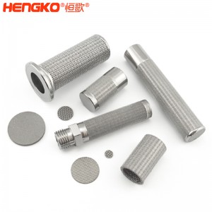 耐高温可定制微米多孔丝网粉末烧结304 316 316L不锈钢金属滤芯滤可重复使用 过滤系统用