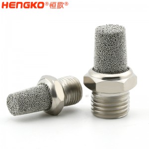 HBSL-SSA 锥形气动烧结不锈钢消音器 阀门排气以降低噪音水平