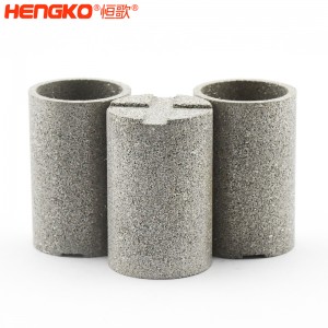 厂家直销316L不锈钢粉末烧结滤芯发泡金属除尘耐高温固液分离螺纹过滤器