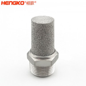 316不锈钢粉末烧结消声器_降噪音多规格气动阀消音器气动接头