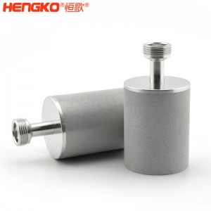 厂家定制不锈钢粉末烧结气泡石扩散器_孔隙均匀透气性好用于水族馆水培养殖