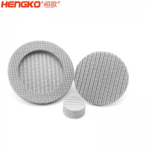 滤芯厂家不锈钢316烧结网过滤片呼吸金属孔隙均匀透气，水处理过滤用