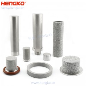 厂家直销金属医疗器械专用烧结多孔材料粉末不锈钢316滤芯高端精密加工配件