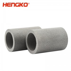 环保设备粉末烧结不锈钢滤管筒精度高通透性强