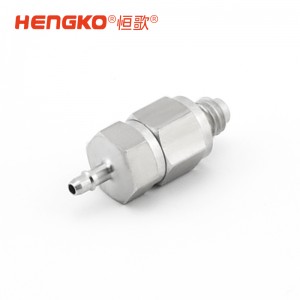 恒歌316不锈钢粉末烧结滤芯多孔金属高精度限流气阻过滤器