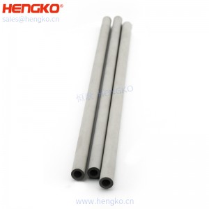 恒歌定制加工微米粉末多孔金属过滤器元件(氮气扩散器管)