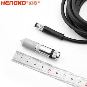 恒歌HT-P107银边滚花探头耐高温抗腐蚀温湿度探头用于仓库监测