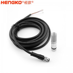 恒歌HT-P107银边滚花探头耐高温抗腐蚀温湿度探头用于仓库监测