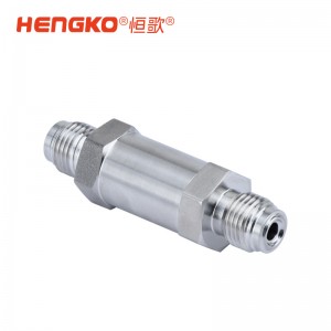 316L不锈钢304高压双卡套过滤器_直通过滤阀1/4 1/2氮氢气高纯气体