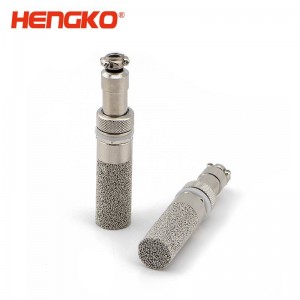 工厂不锈钢温湿度传感器探头外壳_温湿度通气孔带电缆密封套一体成型无缝对接