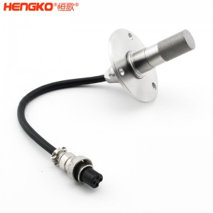 RS485远程高精度法兰盘温湿度传感器高灵敏，数字信号湿度传感器防水探头