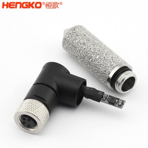 I2C防风雨M10*1.0内螺纹不锈钢烧结多孔温湿度传感器外壳过滤器盖
