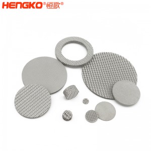 长寿命烧结不锈钢滤片盘部件_适用于食品饮料工业纯水处理系统