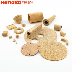 出厂价供应高压高温黄铜青铜烧结多孔滤油器滤芯滤杯