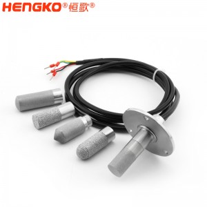HT801p系列一体温湿度探头_法兰盘安装便捷高精度温湿度传感器探头