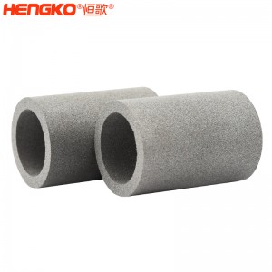 微米级烧结金属粉末滤管筒_工业除尘器空气滤芯